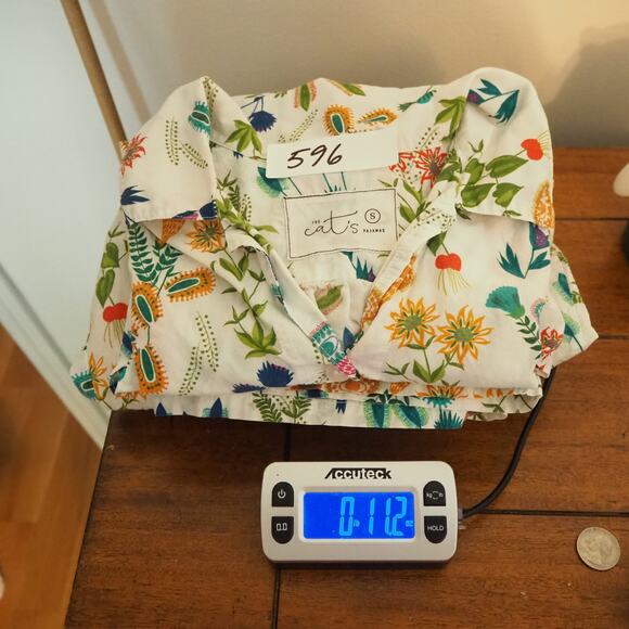 The Cat's Pajamas Botanical Gardens Shirt & Capris Pants Set Women's Size Small - Picture 16 of 16